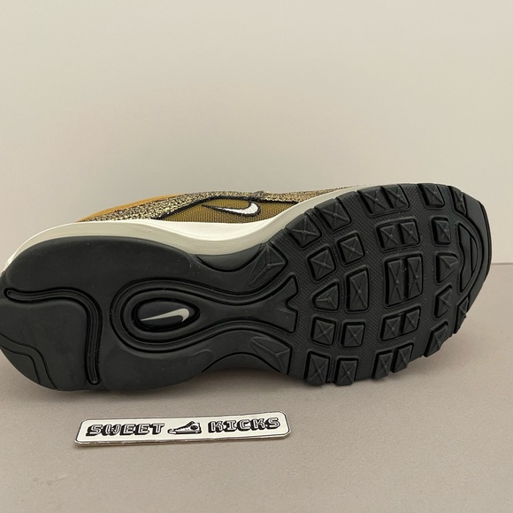 Nike Air Max 97 "Golden Gals" Metallic Gold Sneakers - Picture 7 of 8
